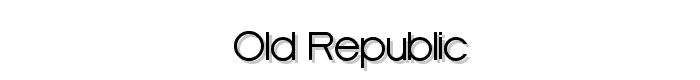 Old Republic font